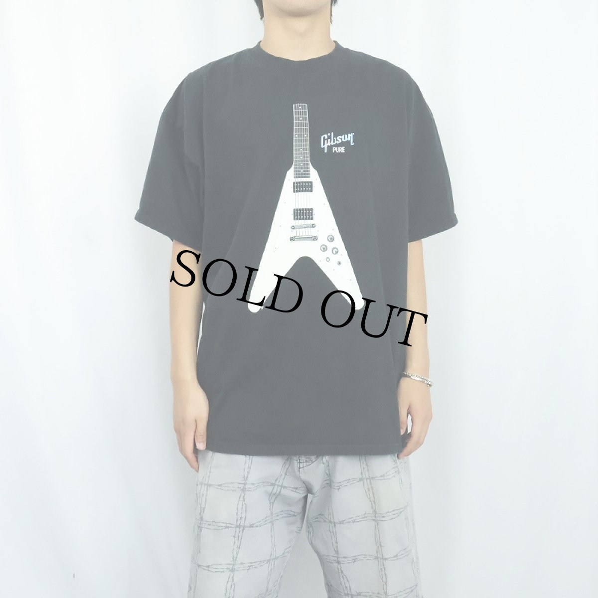 画像3: 2000's Gibson ''DON'T BE SHY'' ギターブランド プリントTシャツ BLACK XL (3)