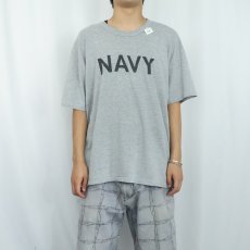 画像2: 90's USA製 "NAVY" プリントTシャツ XL (2)