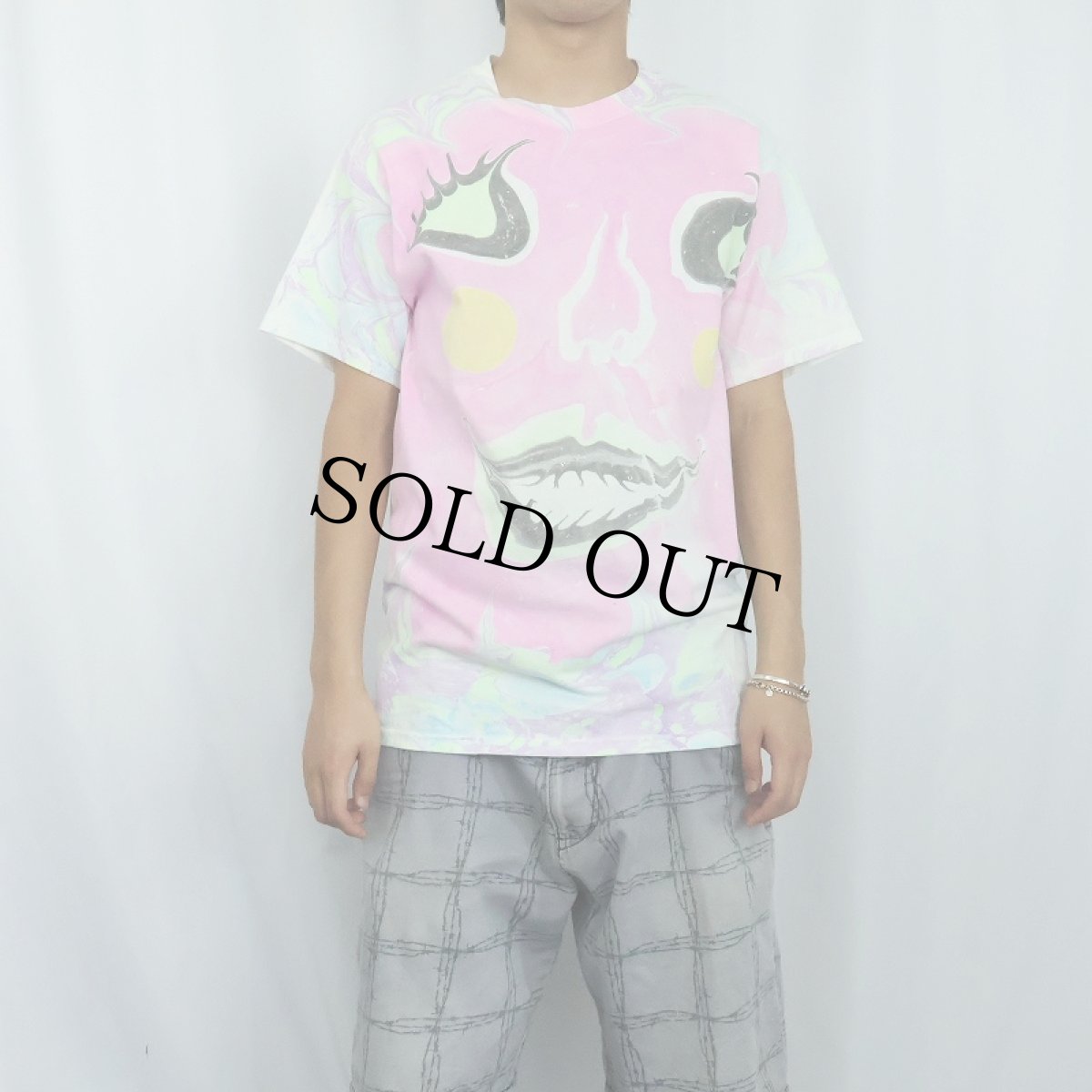 画像2: MY FAWNWY マーブルアートTシャツ (2)