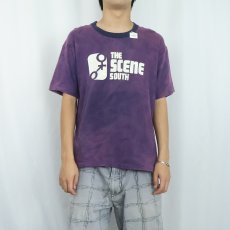 画像3: 60's "THE SCENE SOUTH" フロッキープリントTシャツ XL (3)