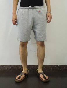 画像2: 80's Champion トリコタグ USA製 ロゴ刺繍 スウェットイージーショーツ L (2)