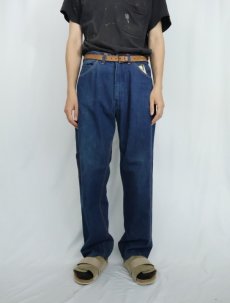 画像2: 50〜60's STOREBRAND デニムペインターパンツ W31 (2)
