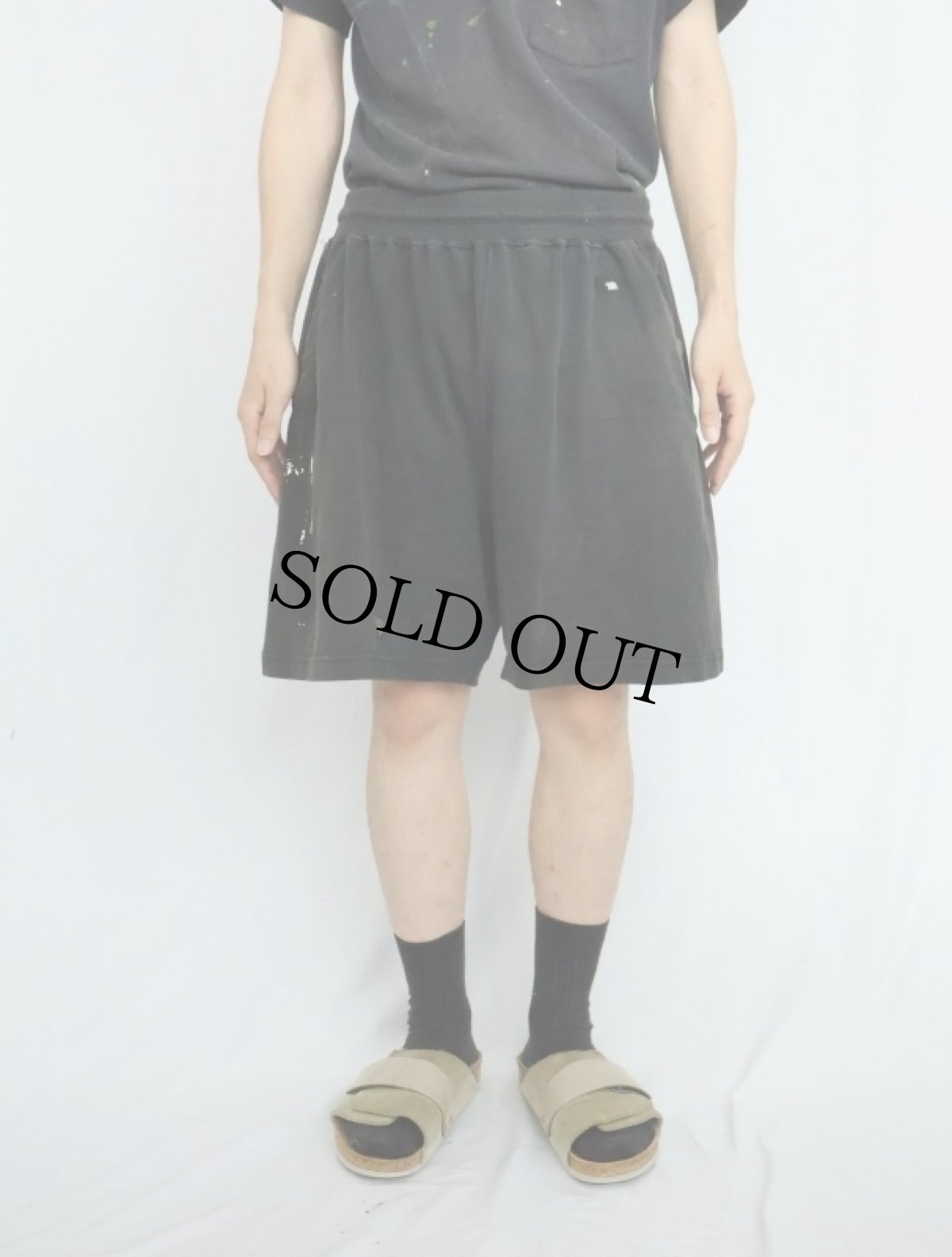 画像2: 90's RUSSELL ATHLETIC USA製 スウェットショーツ BLACK XL (2)