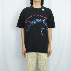 画像3: 90's STEVE MILLER BAND USA製 ブルースロックバンド プリントTシャツ BLACK XL (3)