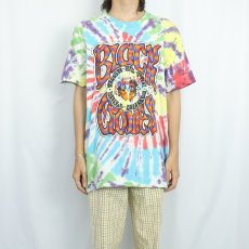 画像3: 90's The Black Crowes USA製 タイダイ ロックバンドプリントTシャツ XL (3)