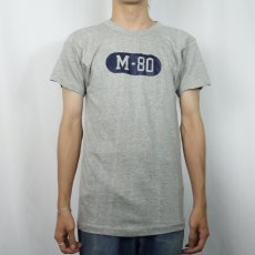 画像2: 70〜80's Champion バータグ USA製 88/12 "M-80" ラバープリントTシャツ M (2)