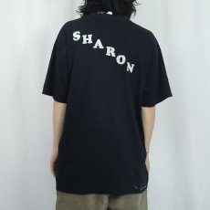 画像4: "LEHIGH DISTRICT" フロッキープリントTシャツ BLACK XL (4)