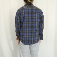 画像3: ST. JOHN'S BAY オンブレーチェック柄 ヘビーネルシャツ M (3)
