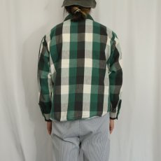 画像3: 70〜80's FIVE BROTHER USA製 ブロックチェック柄 ヘビーネルシャツ L (3)