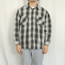 画像2: ST. JOHN'S BAY オンブレーチェック柄 ヘビーネルシャツ XL (2)