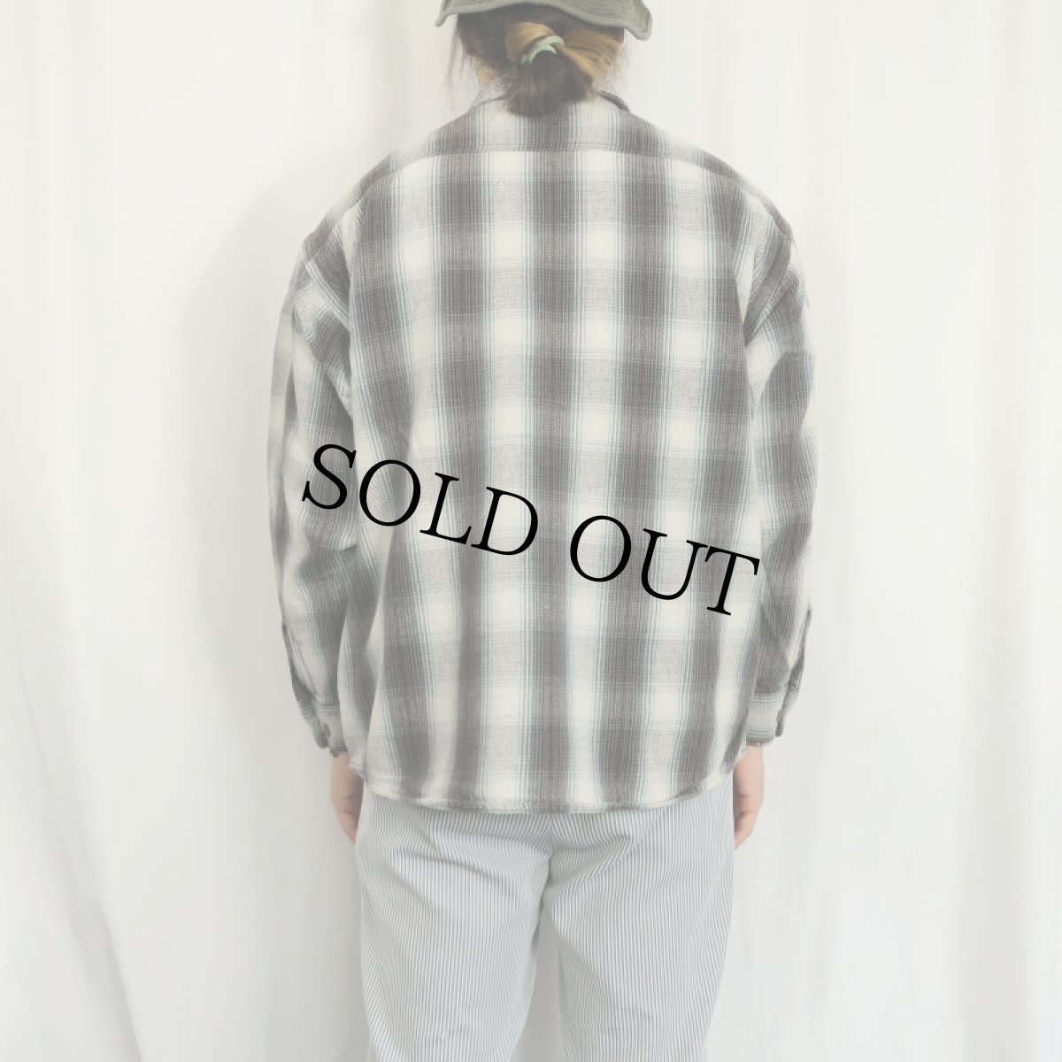 画像3: ST. JOHN'S BAY オンブレーチェック柄 ヘビーネルシャツ XL (3)