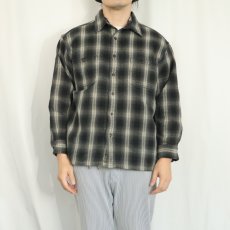 画像2: ST. JOHN'S BAY オンブレーチェック柄 ヘビーネルシャツ XL (2)