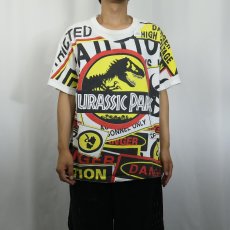 画像2: 90's JURASSIC PARK USA製 映画大判プリントTシャツ XL (2)