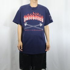画像3: Hatebreed メタルコアバンド プリントTシャツ NAVY L (3)