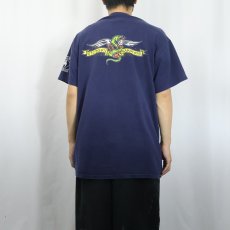 画像4: Hatebreed メタルコアバンド プリントTシャツ NAVY L (4)