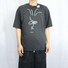 画像2: James Joyce 小説家 アートプリントTシャツ BLACK (2)