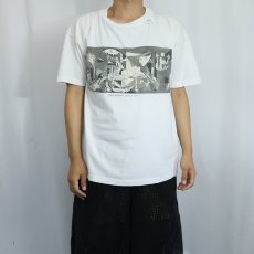 画像2: 90's Pablo Picasso "Guernica" アートプリントTシャツ (2)