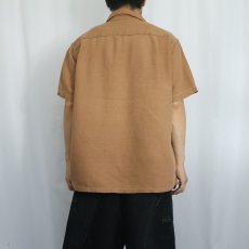 画像3: 〜60's Riviera リネン混オープンカラーシャツ L (3)