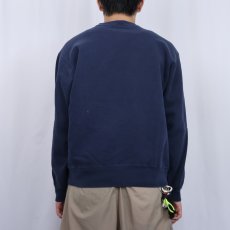 画像3: 90's Champion 青刺繍タグ 中期 USA製 "NAVY" プリントスウェット NAVY XL (3)