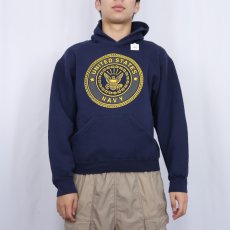 画像3: SOFFE USA製 "U.S.NAVY" リフレクタープリントスウェットフーディー NAVY S (3)