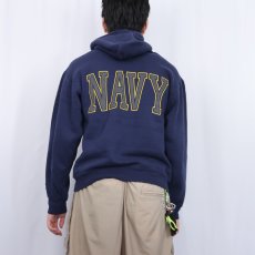 画像4: SOFFE USA製 "U.S.NAVY" リフレクタープリントスウェットフーディー NAVY S (4)