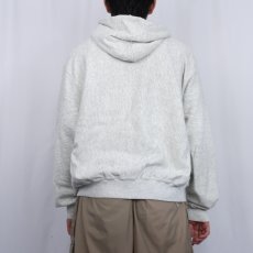 画像3: 90's U.S.ARMY PFU ロゴプリント スウェットジップパーカー X-LARGE (3)