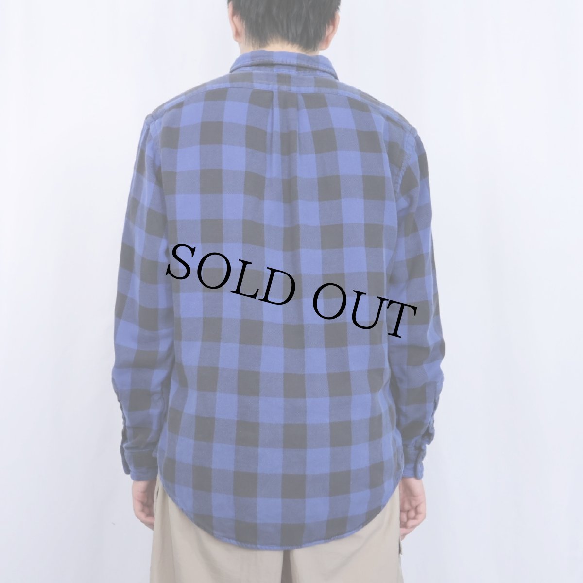 画像3: Ralph Lauren "CUSTOM FIT" バッファローチェック柄 コットンボタンダウンシャツ L (3)