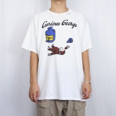 画像2: 90's Curious George USA製 キャラクタープリントTシャツ XL (2)