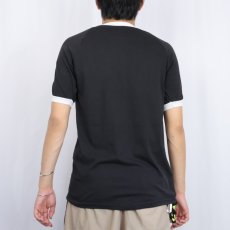 画像3: 90's oasis USA製 ロックバンド プリントリンガーTシャツ BLACK M (3)