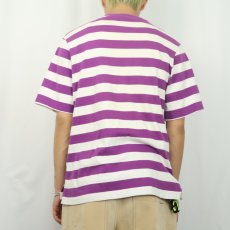 画像3: 90's LANDS' END USA製 ボーダー柄 ポケットTシャツ L (3)