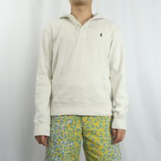 画像2: POLO Ralph Lauren ヘンリーネック スウェットフーディー M (2)