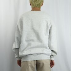 画像3: 90's RUSSELL ATHLETIC HIGH COTTON USA製 "MICHIGAN" 前V プリントスウェット XL (3)
