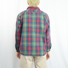 画像3: 70's BIGMIKE チェック柄 ヘビーネルシャツ (3)