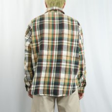画像3: 70〜80's BIGMIKE USA製 チェック柄 ヘビーネルシャツ XL (3)
