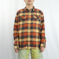 画像2: 2020AW Patagonia チェック柄 ヘビーネルシャツ L (2)