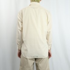 画像3: 70's L&M Fashions コットン×ポリエステル フリルシャツ M (3)