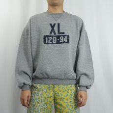 画像2: 90's RUSSELL ATHLETIC USA製 "XL 128-94" プリントスウェット XL (2)