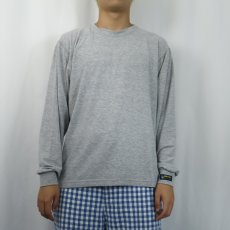 画像2: 90's Eddie Bauer EBTEK USA製 無地ロンT L (2)