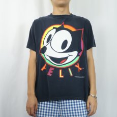 画像2: 90's FELIX USA製 キャラクタープリントTシャツ L (2)