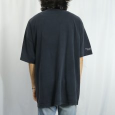 画像3: 90's Albert Einstein USA製 偉人 蓄光プリントTシャツ BLACK XXL (3)