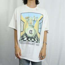 画像2: 2000's Cafe Tu Tu Tango "FOOD FOR THE STARVING ARTIST" アートプリントTシャツ XL (2)