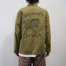 画像4: 70's FRENCH ARMY "WAR-ART" コットンジャケット SIZE42 (4)