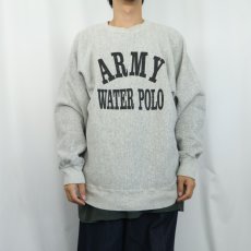 画像3: 90's USA製 "ARMY WATER POLO" プリントスウェット (3)
