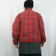 画像3: POLO Ralph Lauren ポニー無し チェック柄 裏フリース コットンスイングトップ M (3)