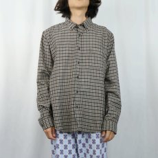 画像2: PENDLETON チェック柄 ウールボタンダウンシャツ XL (2)
