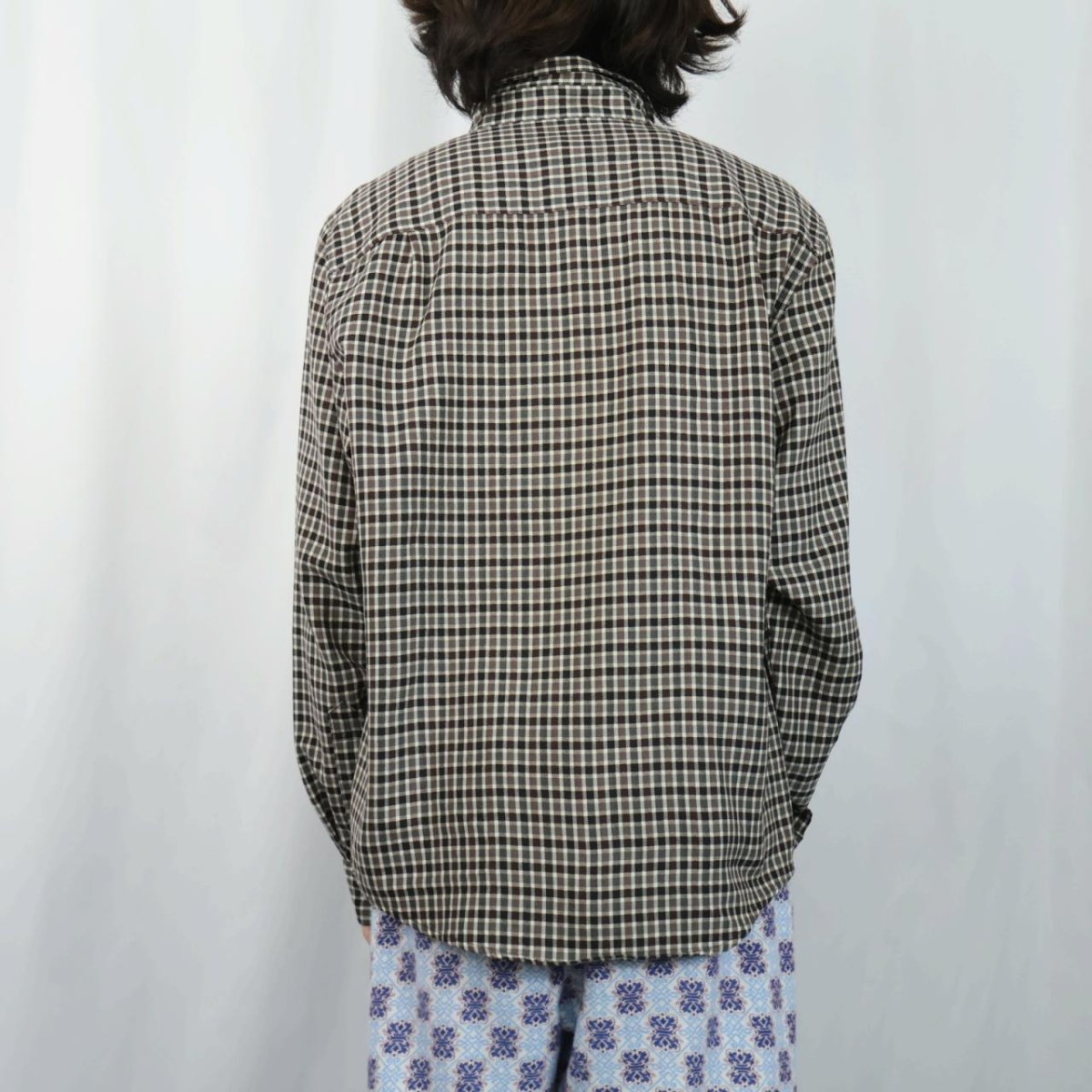 画像3: PENDLETON チェック柄 ウールボタンダウンシャツ XL (3)
