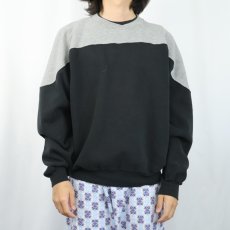 画像2: 90's RUSSELL ATHLETIC USA製 2トーン 無地スウェット XL (2)