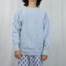 画像2: 90's Chamipon REVERSE WEAVE USA製 目付き スウェット L (2)