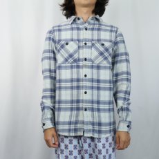 画像2: Ralph Lauren DENIM&SUPPLY チェック柄 ヘビーネルシャツ S (2)