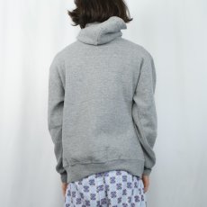 画像3: 90's RUSSELL ATHLETIC USA製 ヘンリーネック 無地スウェットフーディー L (3)
